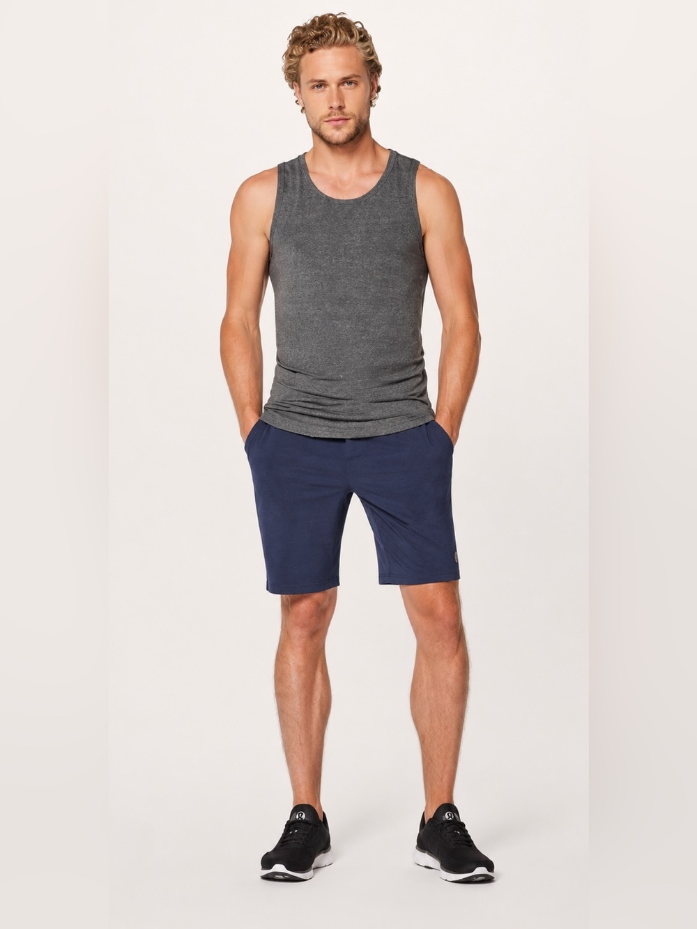 (S) Lululemon Pace Breaker 9" Short Lined Dark Navy Blue Small Gym Athletic